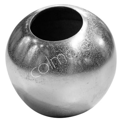 Vase small ball ALU RAW/NI 24x24x26