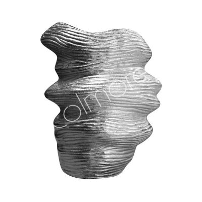 Vase waves ALU RAW/NI 24x17x26