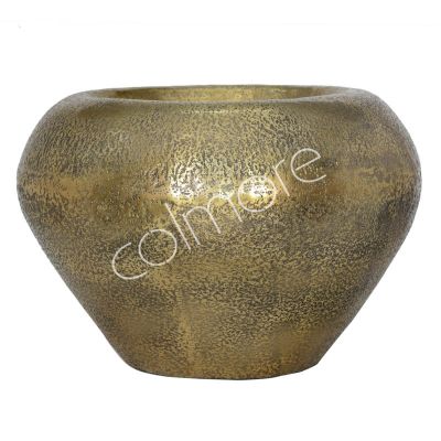 Vase ALU/ANT.GOLD 63x63x42