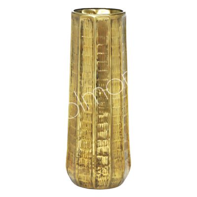 Vase ALU/ANT.GOLD 29x29x80