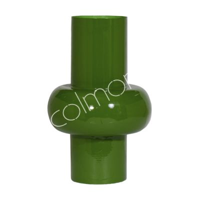 Vase leaf green enamel IR 24x24x36