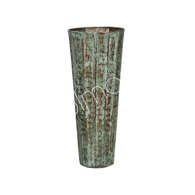 Vase ALU RAW/PATINA 25x25x60