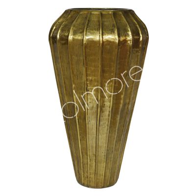 Vase ALU RAW/ANT.GOLD 66x66x125