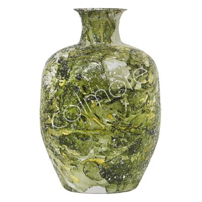 Vase green mosaic IR 33x33x49