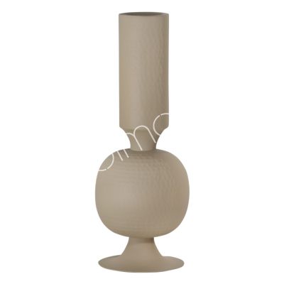 Candle holder ALU RAW/TAUPE 20x20x50