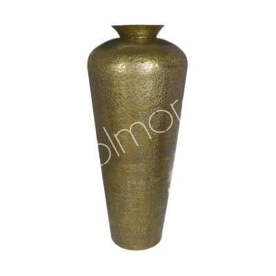 Vase ALU/ANT.GOLD 56x56x127