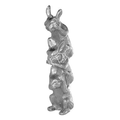 Decorative rabbits ALU RAW/NI 15x12x50