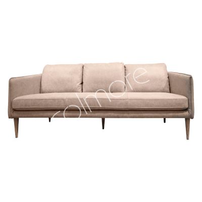 Sofa Brice beige leather 201x89x85