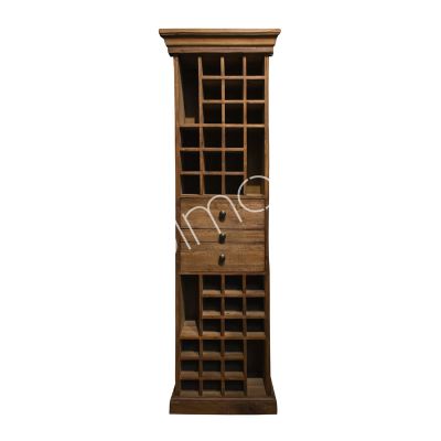 Wine cabinet natural old pine 60x35x210