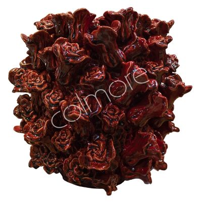 Vase flowers red 34x34x34