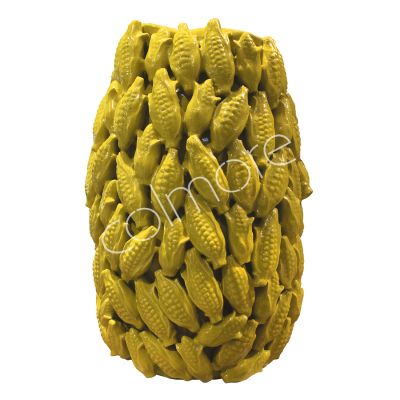 Vase corn yellow 32x31x46