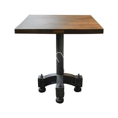 Bistro table Lefkas recl. wood IR 80x80x76