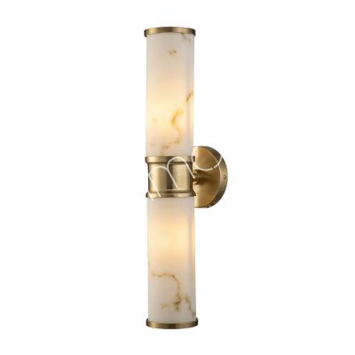 Wall lamp IR/ANT.BRAss marble look resin 12x14x45