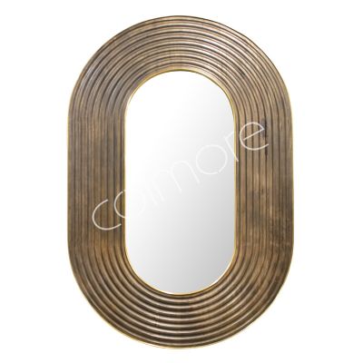 Mirror oval mango wood 140x4x90