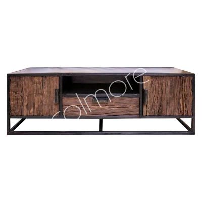 TV cabinet on iron stand wood IR 130x40x45