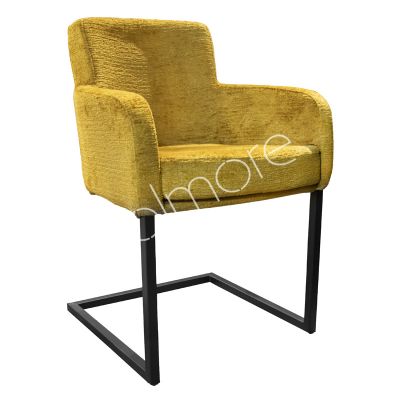 Dining chair Lousa mustard 57x60x86