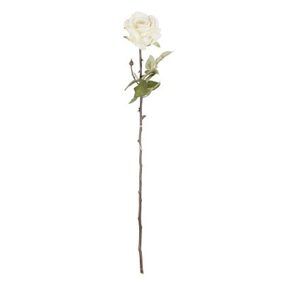 Flower rose white 76cm