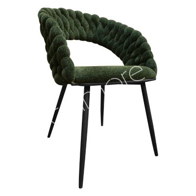 SALE 2x Dining chair green IR black legs