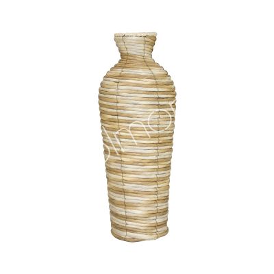 Decorative vase paper rope natural 18x18x47