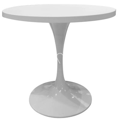 Outdoor bistro table white ALU/IRON 80x80x74