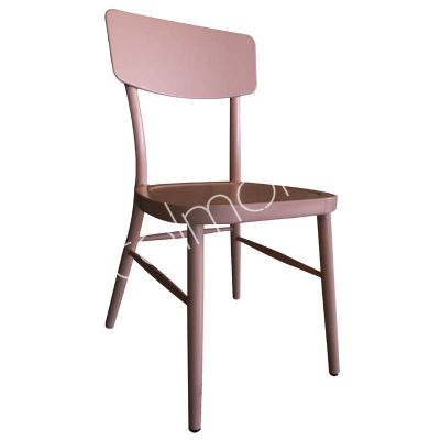 Outdoor dining chair stackable pink ALU 44x50x85