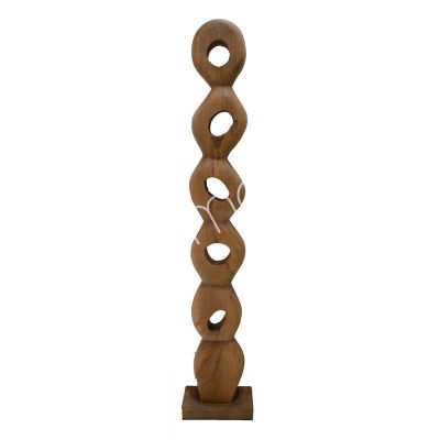 Decorative object brown mango wood 26x20x135