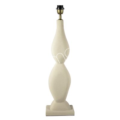 Table lamp light grey mango wood 19x12x70