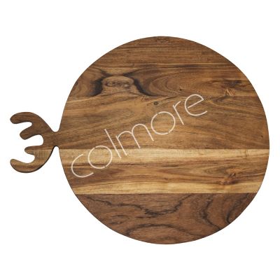 Chopping board round acacia wood oiled 55x45x1.5