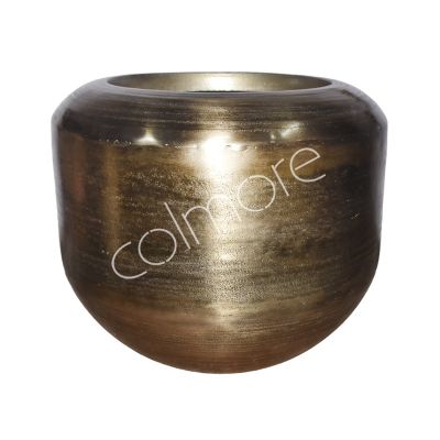 Vase ALU/GOLD 40x40x37