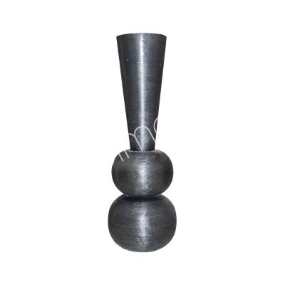 Vase ALU/BLACK 34x34x102