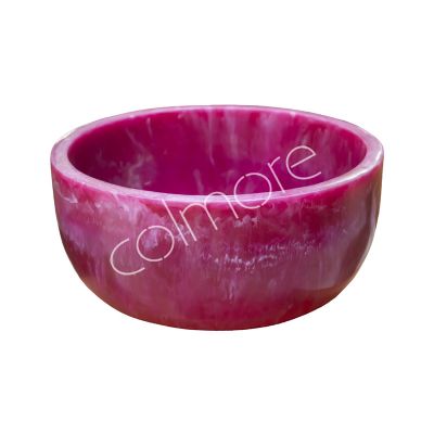 Salad bowl pink resin 29x29x14