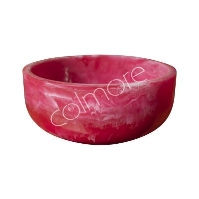 Salad bowl pink resin 21x21x9