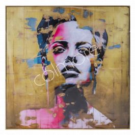 Handpainting golden lady w/gold frame 100x100 | Colmore