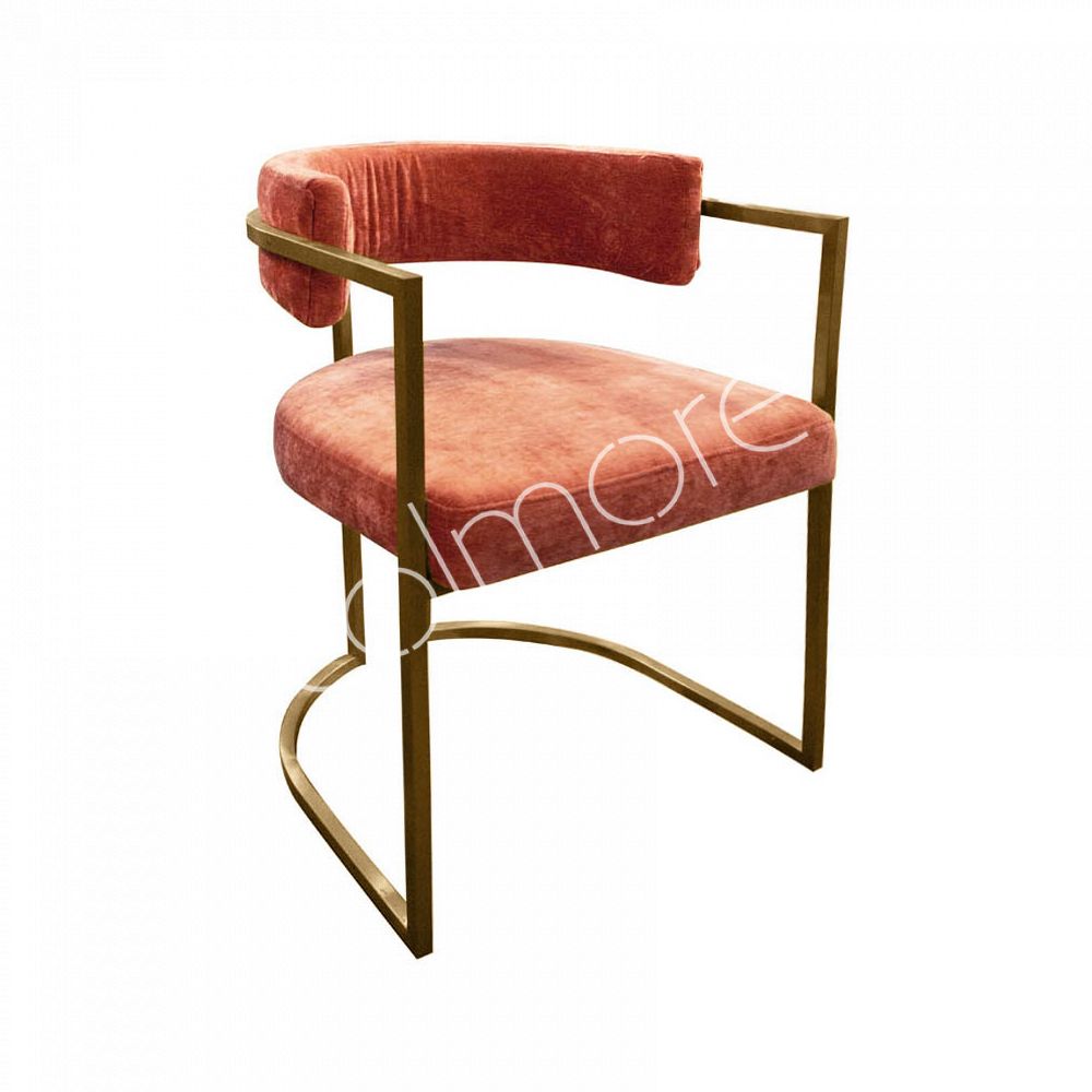 Copper velvet deals dining chair