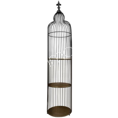 Shelves birdcage ALU RAW/GOLD/BLACK/IR 36x36x170