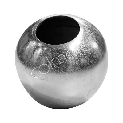 Vase small ball ALU RAW/NI 18x18x18