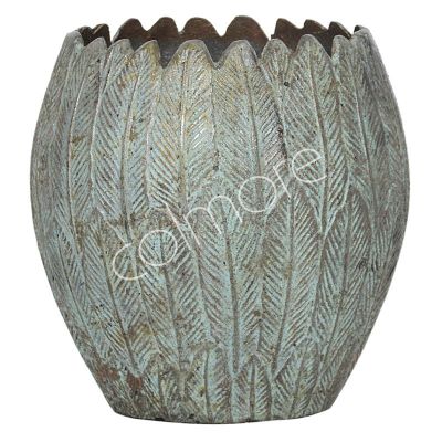 Vase ALU RAW/PATINA 25x18x25