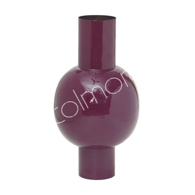 Vase dark purple enamel IR 25x25x47