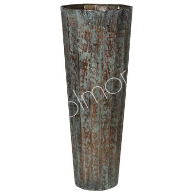 Vase ALU RAW/PATINA 63x63x152