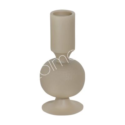 Candle holder ALU RAW/TAUPE 20x20x41