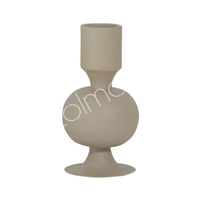 Candle holder ALU RAW/TAUPE 19x19x35