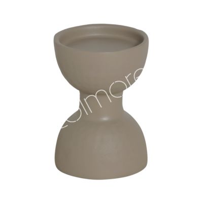 Candle holder ALU RAW/TAUPE 12x1216