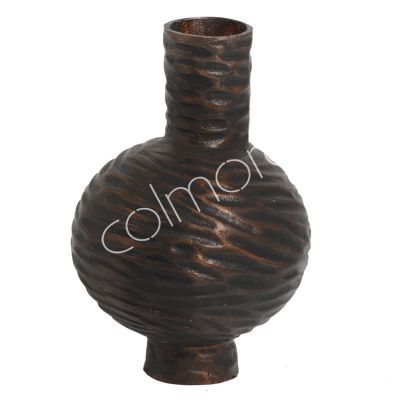 Vase ALU RAW/ANT.COPPER BROWN 23x23x35