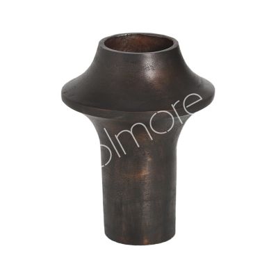 Vase ALU RAW/ANT.COPPER BROWN 22x22x29