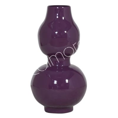 Vase dark purple enamel IR 21x21x35