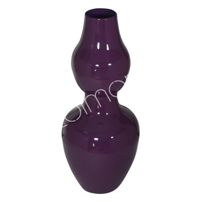 Vase dark purple enamel IR 20x20x46