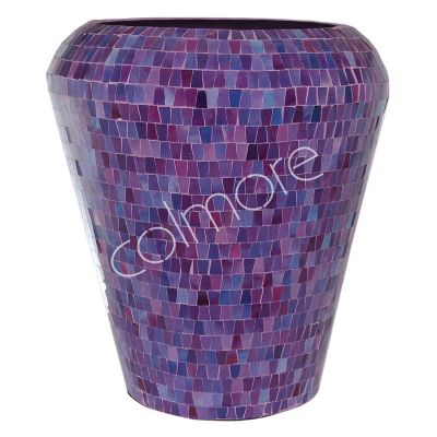Vase purple mosaic IR 39x39x44
