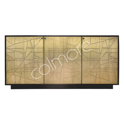 Sideboard wood gold acid etching IR 160x40x76