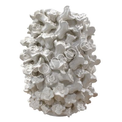 Vase flowers white 36x36x46