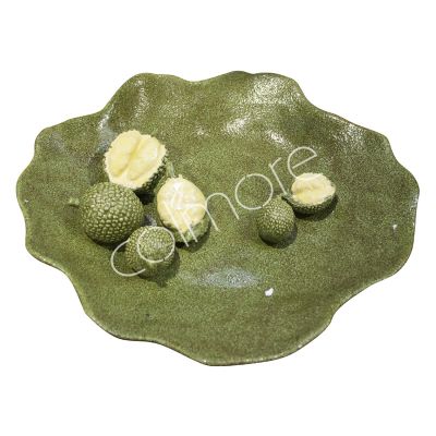 Plate durian green 40x39x7